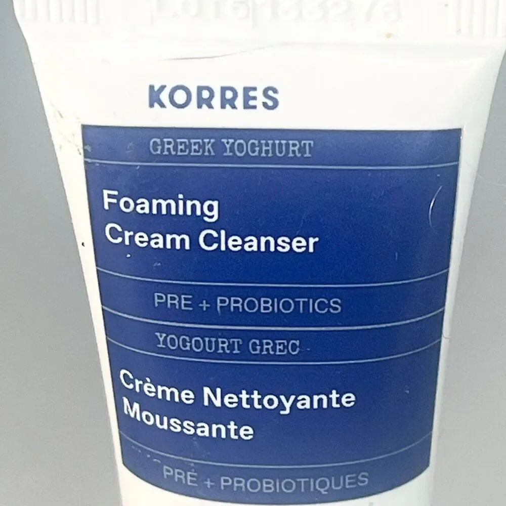 Korres Greek Yoghurt Foaming Cream Cleanser Face Wash Travel .68 fl oz 20ml New